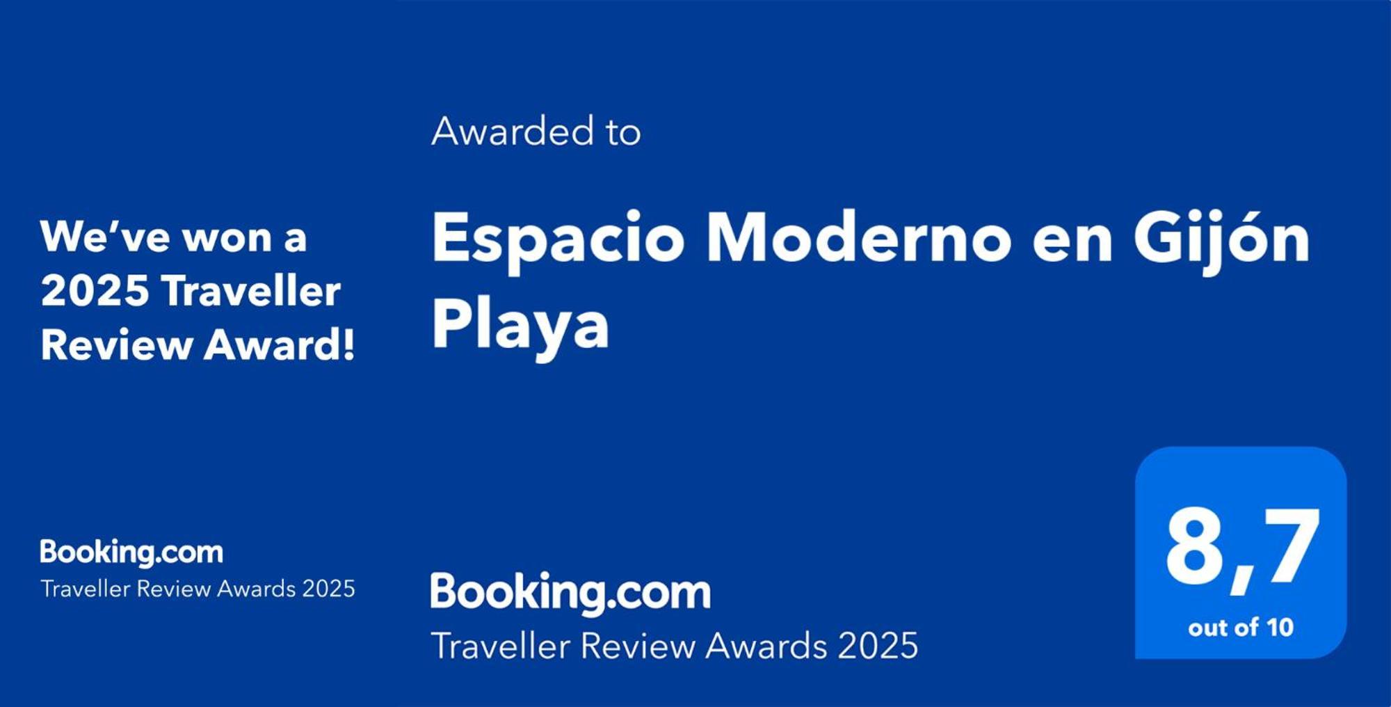 Espacio Moderno En Gijon Playa Exterior photo
